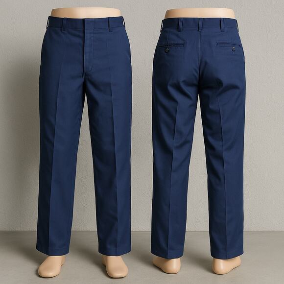 DSCP Tennessee Apparel Mens Blue Wool Blend Dress‎ Pants 33R Military Formal - Picture 1 of 12